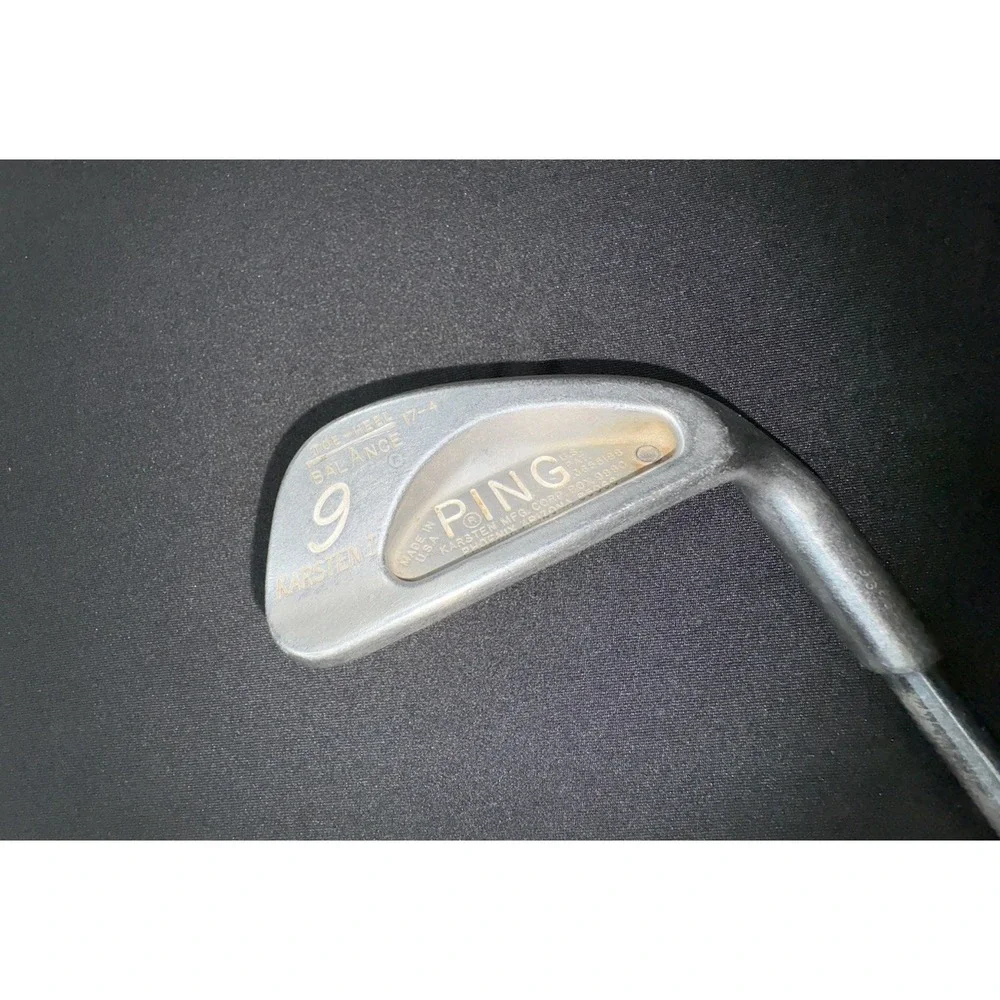 Ping Karsten I Toe-Heel Balance 9 Iron Steel RH Made In USA 36